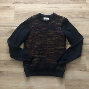 Frank & Oak 100% Wool Multitone Crewneck Sweater